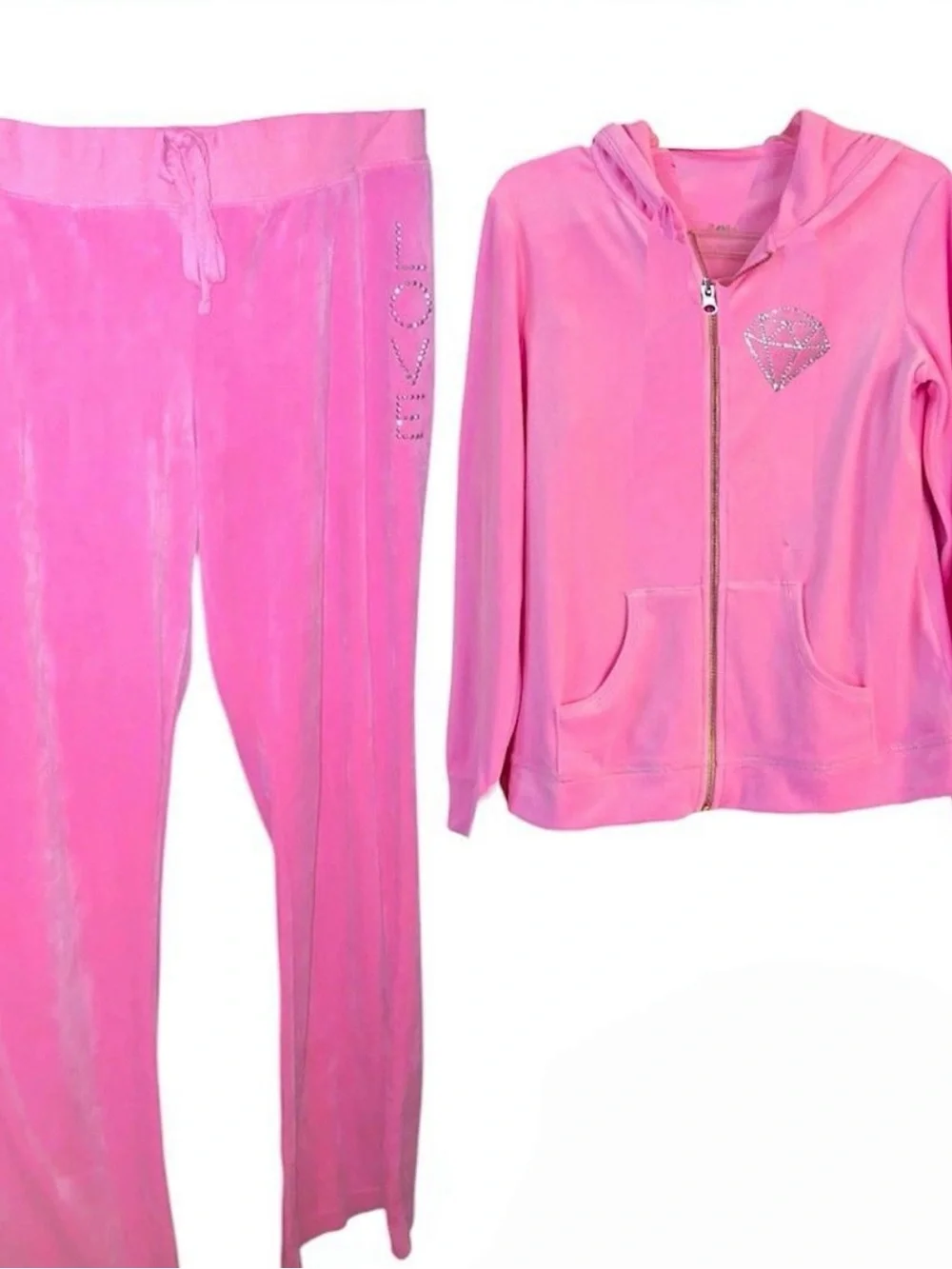 Hot Pink Velour Pants / Set